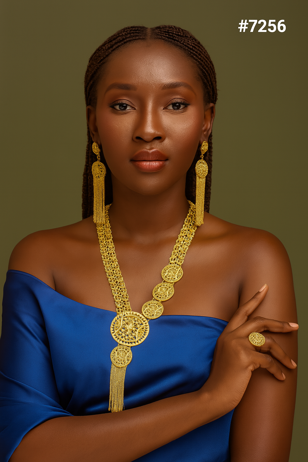 Gold Plated Long Necklace 1 Gram Gold Plated Jewellery PMJ Model No : 7256