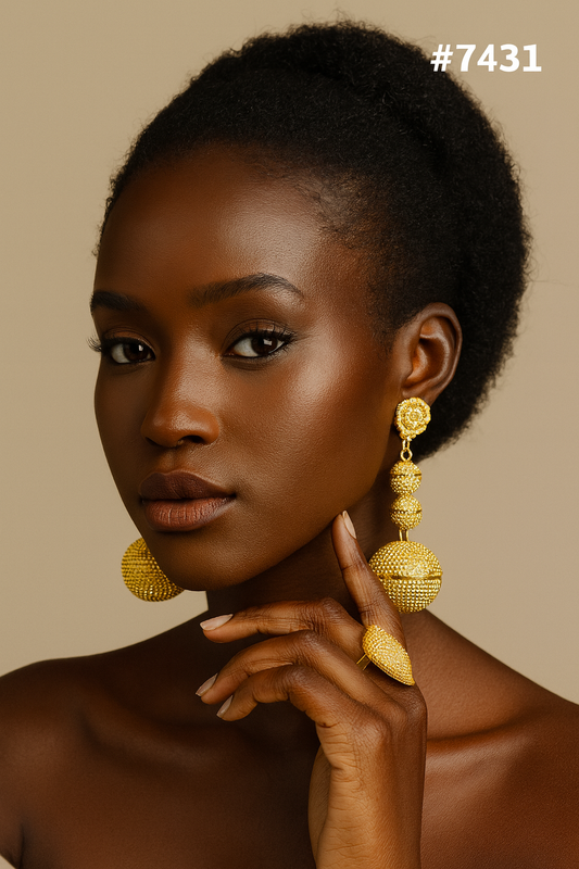 Gold Plated EARRING 1 Gram Gold Plated Jewellery PMJ Model No : 7431