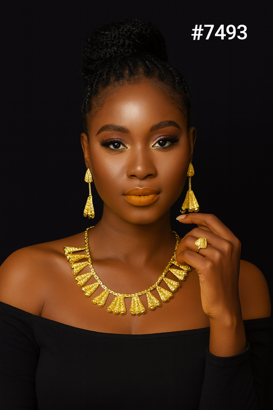 Gold Plated Short Necklace 1 Gram Gold Plated Jewellery PMJ Model No : 7493