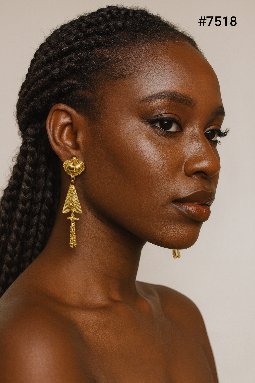 Gold Plated Designer Earrings, PMJ Model No: 7518