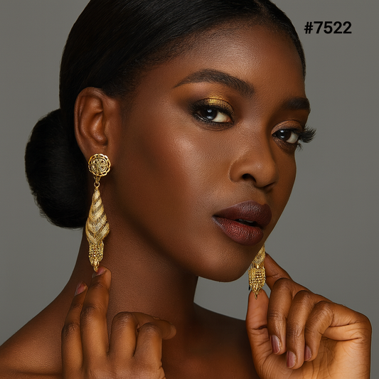 Gold Plated Designer Earrings, PMJ Model No: 7522