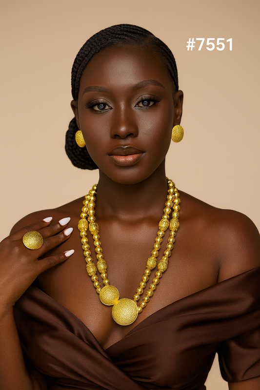 Gold Plated LONG NECKLACE 1 Gram Gold Plated Jewellery PMJ Model No : 7551
