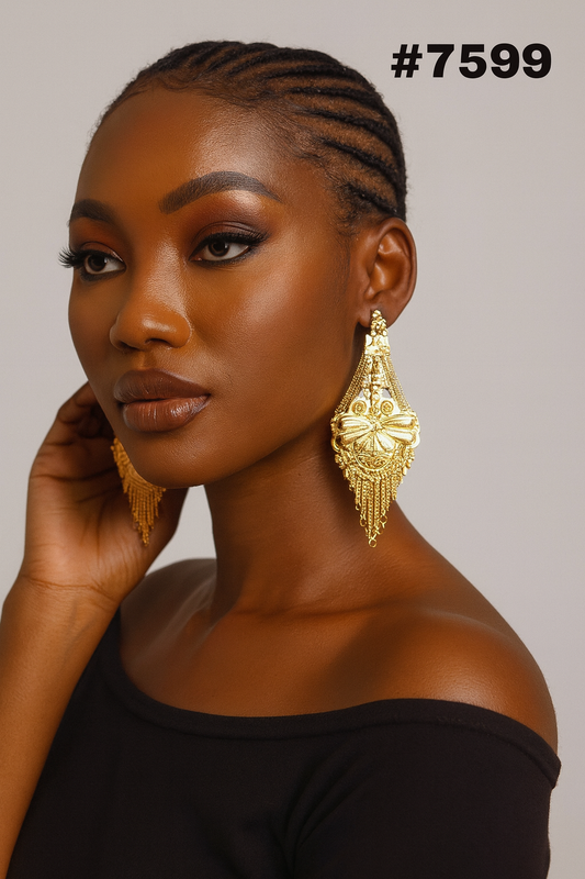 Gold Plated Designer Earrings, PMJ Model No: 7599