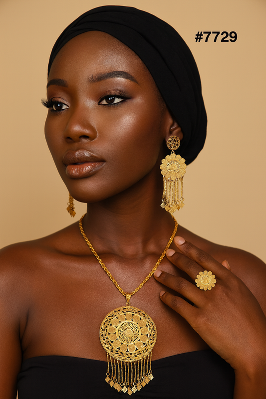 Gold Plated LONG Pendant NECKLACE 1 Gram Gold Plated Jewellery PMJ Model No : 7729