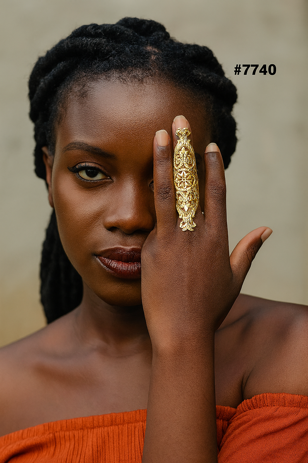 Gold Plated Finger Ring 1 Gram Gold Plated Jewellery PMJ Model No : 7740