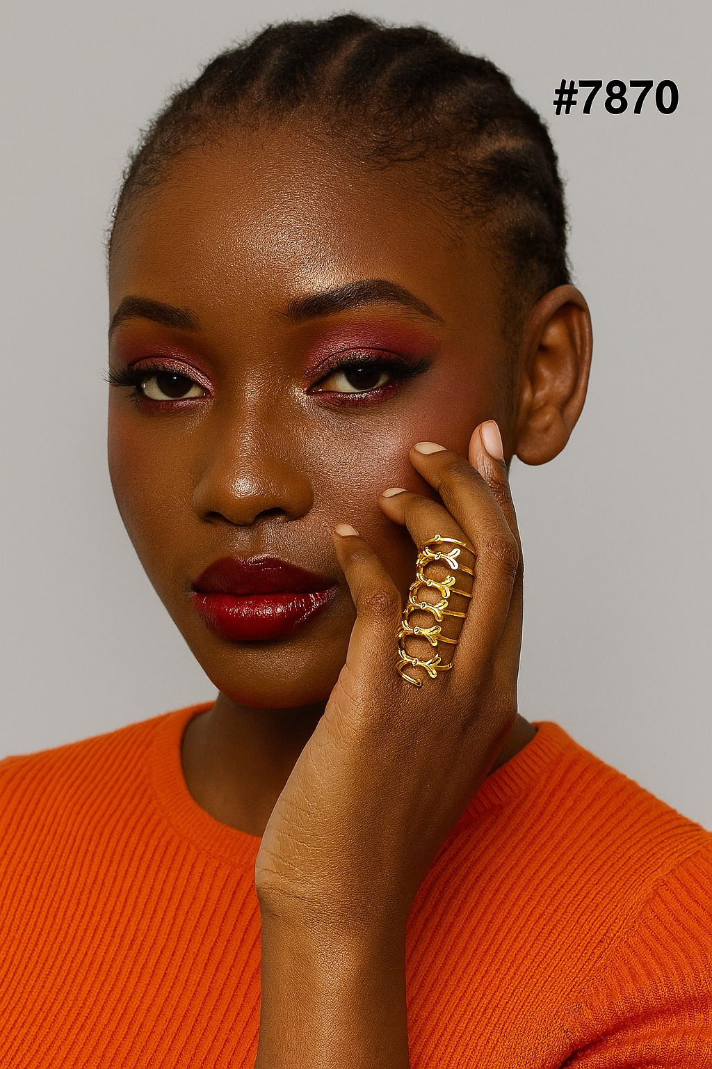 Gold Plated Finger Ring 1 Gram Gold Plated Jewellery PMJ Model No : 7870