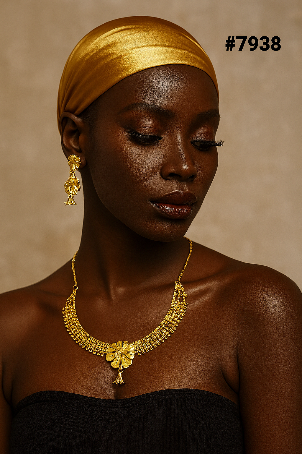 Gold Plated Short Necklace 5 Gram Gold Plated Jewellery PMJ Model No : 7938