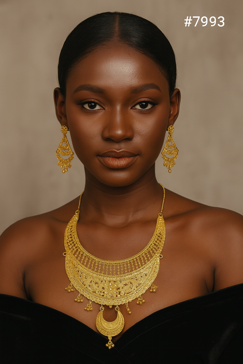 Gold Plated Short NECKLACE 5 Gram Gold Plated Jewellery PMJ Model No : 7993