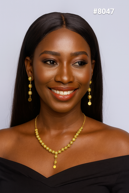 Gold Plated Short NECKLACE 5 Gram Gold Plated Jewellery PMJ Model No : 8047