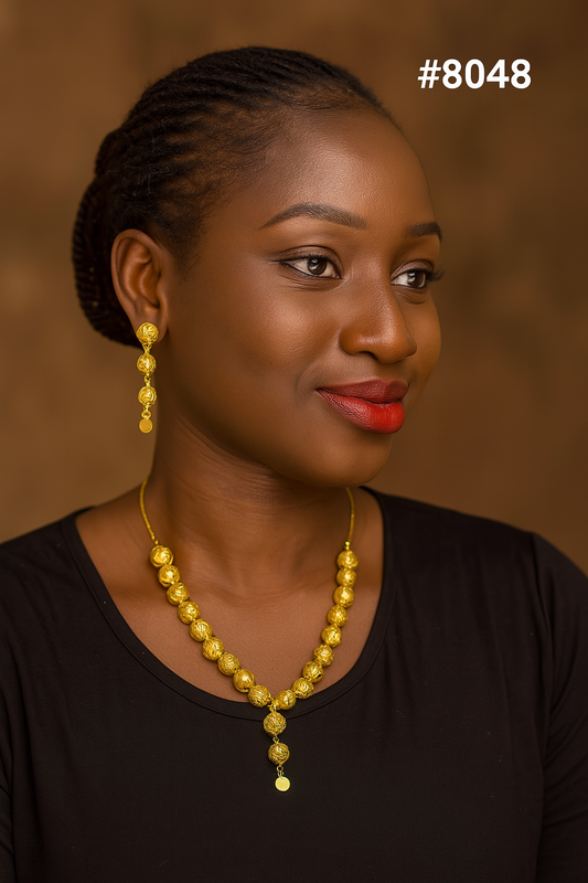 Gold Plated Short NECKLACE 5 Gram Gold Plated Jewellery PMJ Model No : 8048