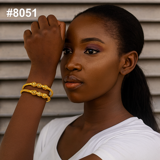 Gold Plated BANGLE 5 Gram Gold Plated Jewellery PMJ Model No : 8051