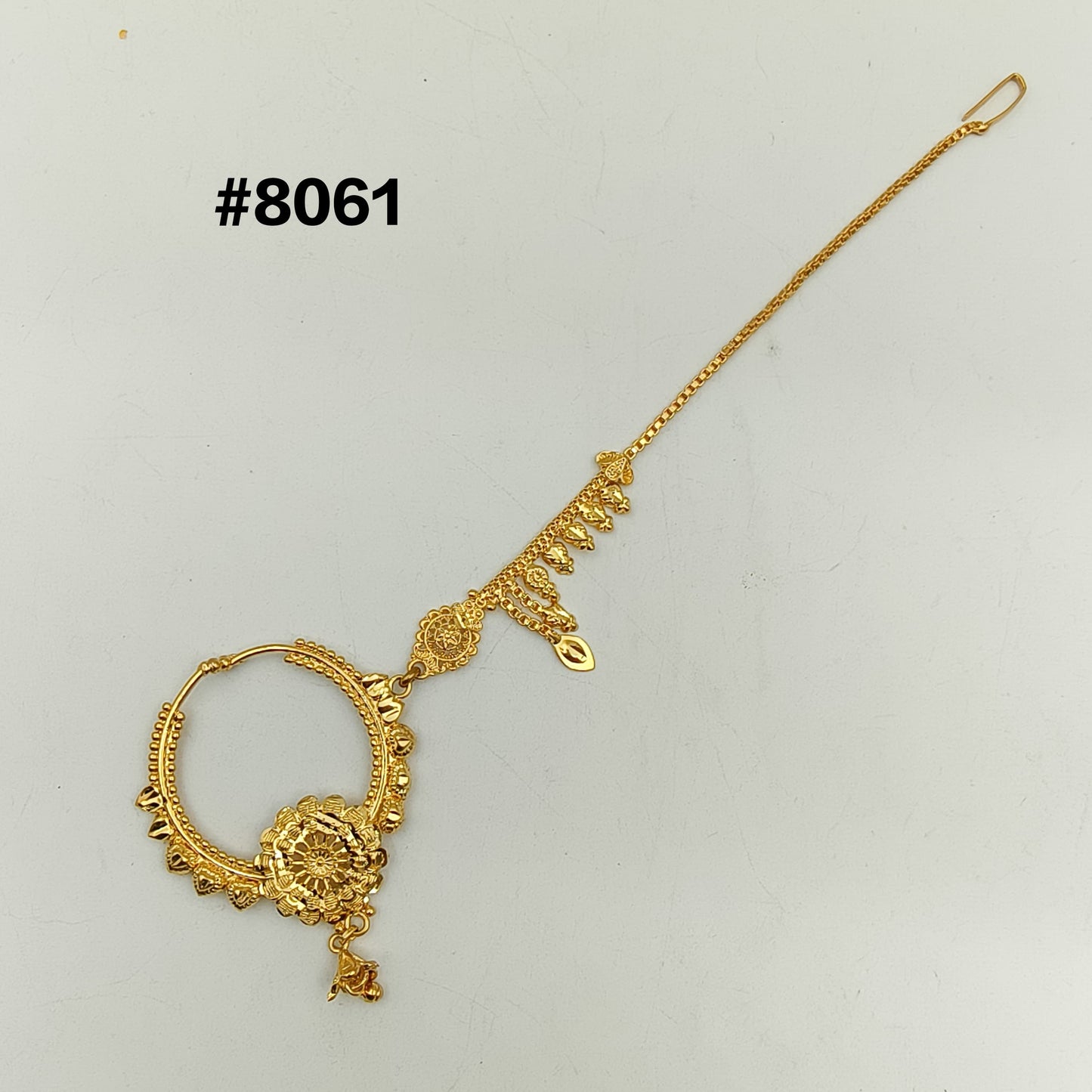 Gold Plated Nose Ring 1 Gram Gold Plated Jewellery PMJ Model No : 8061