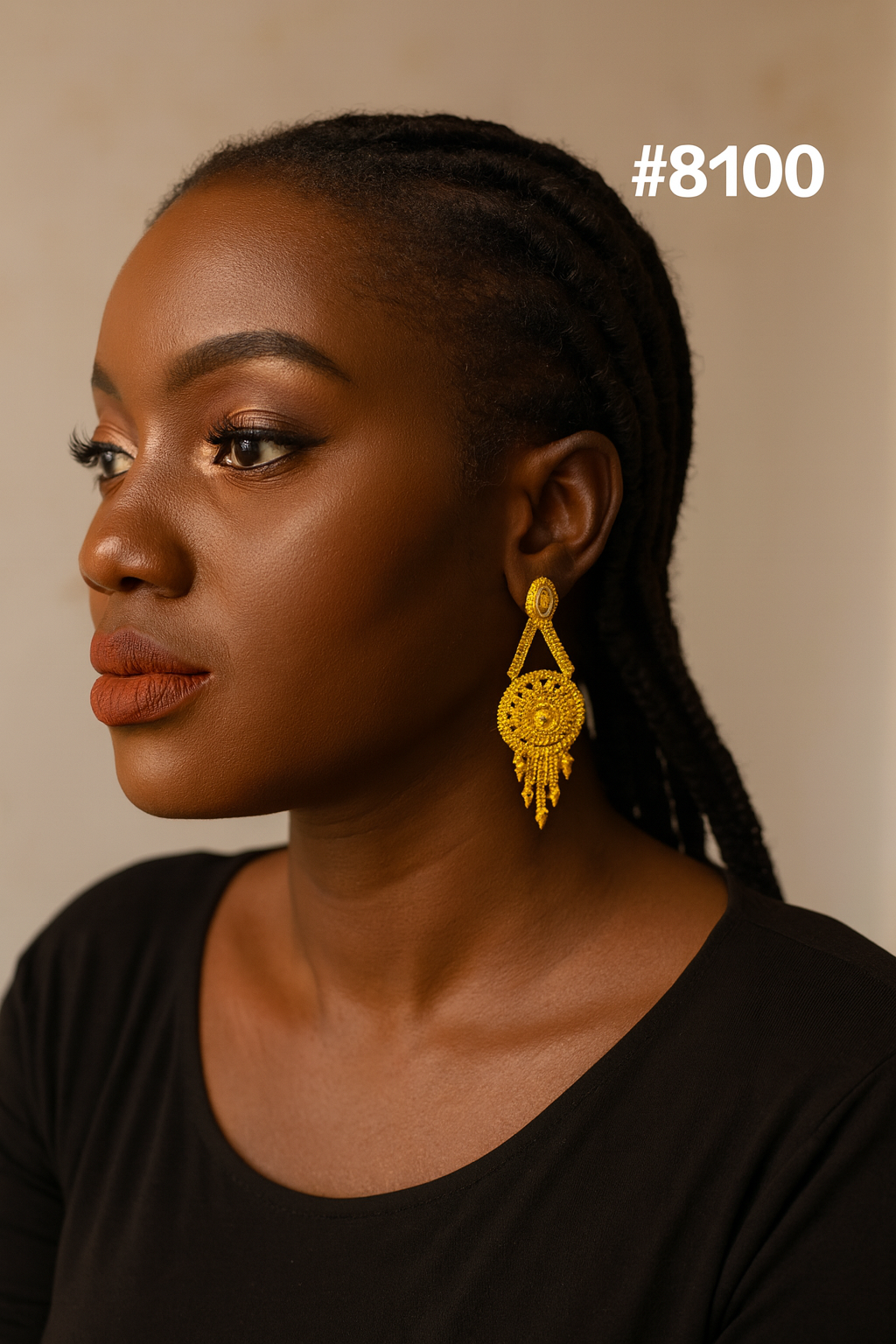Gold Plated Designer Earrings, PMJ Model No: 8100
