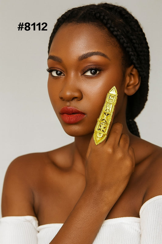 Gold Plated Finger Ring 5 Gram Gold Plated Jewellery PMJ Model No : 8112