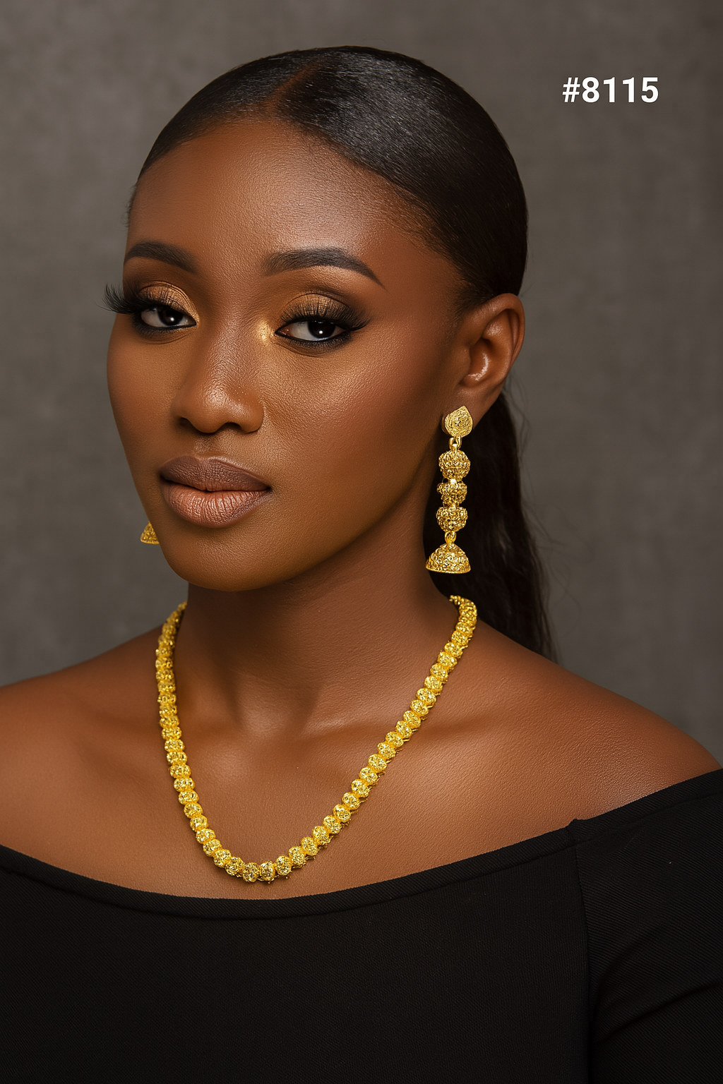 Gold Plated Long NECKLACE 5 Gram Gold Plated Jewellery PMJ Model No : 8115