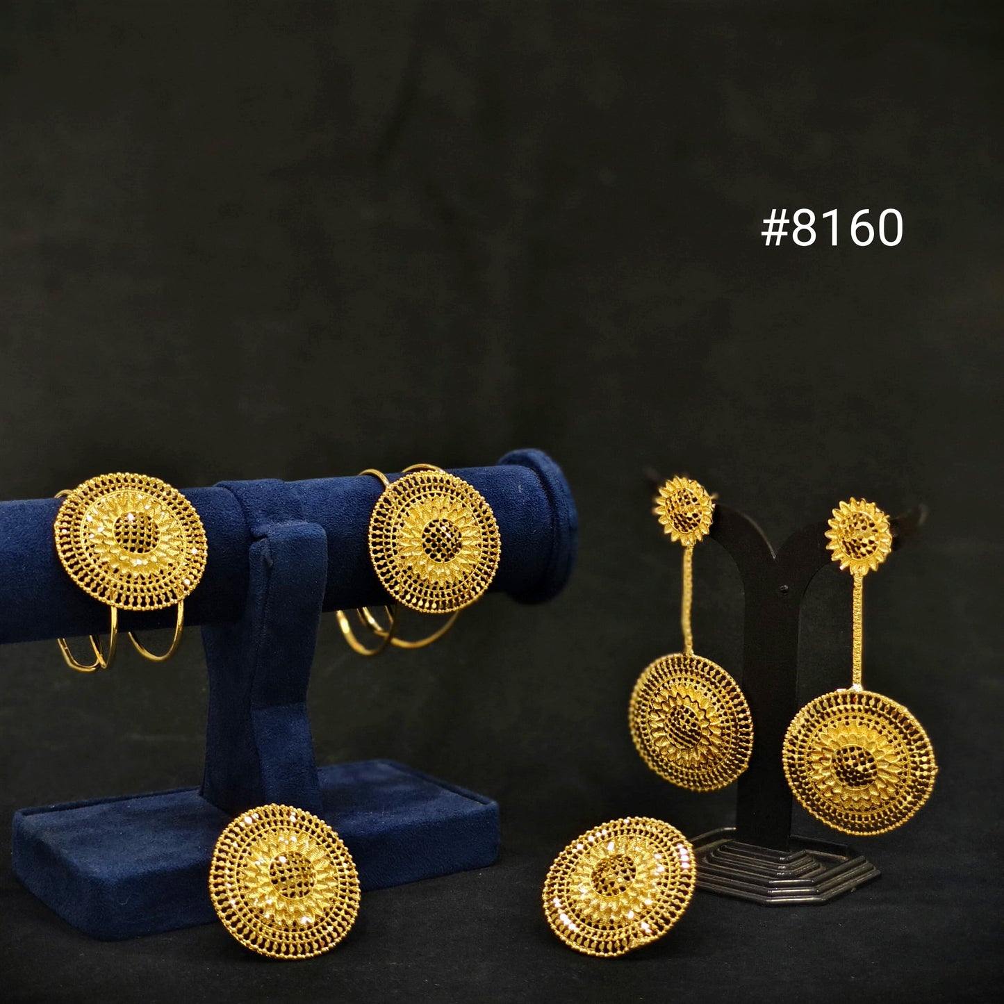 Exquisite Bracelet Set, Statement Earrings & Finger Rings Combo set PMJ model no : 8160