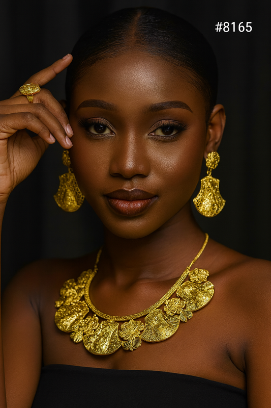 Gold Plated Short NECKLACE 5 Gram Gold Plated Jewellery PMJ Model No : 8165