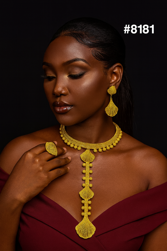 Gold Plated LONG NECKLACE 5 Gram Gold Plated Jewellery PMJ Model No : 8181