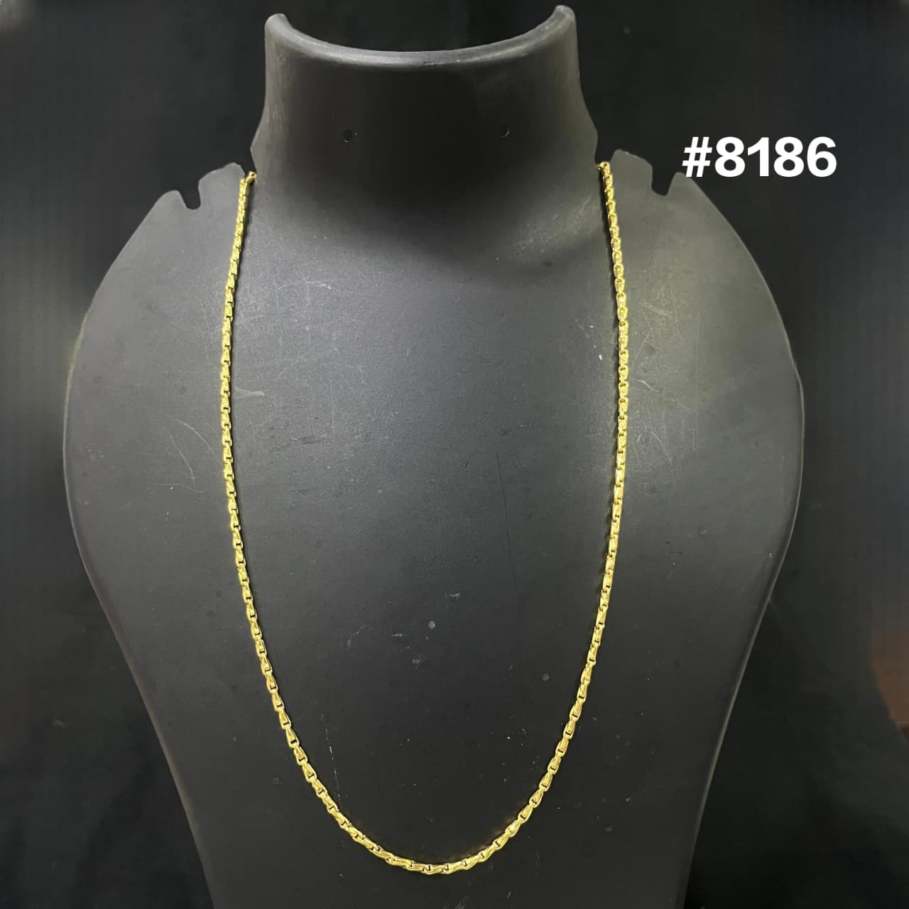 Gold Plated Chain,1 Gram Gold Plated Jewellery PMJ Model No : 8186