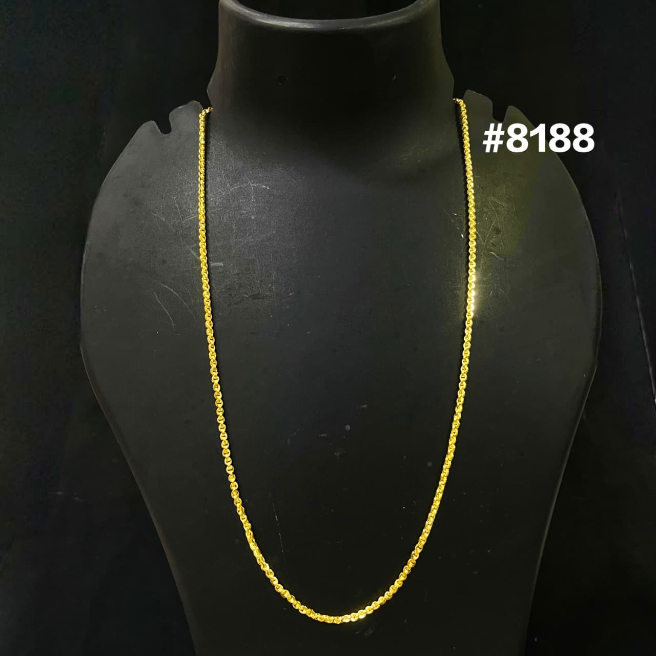 Gold Plated Chain,1 Gram Gold Plated Jewellery PMJ Model No : 8188