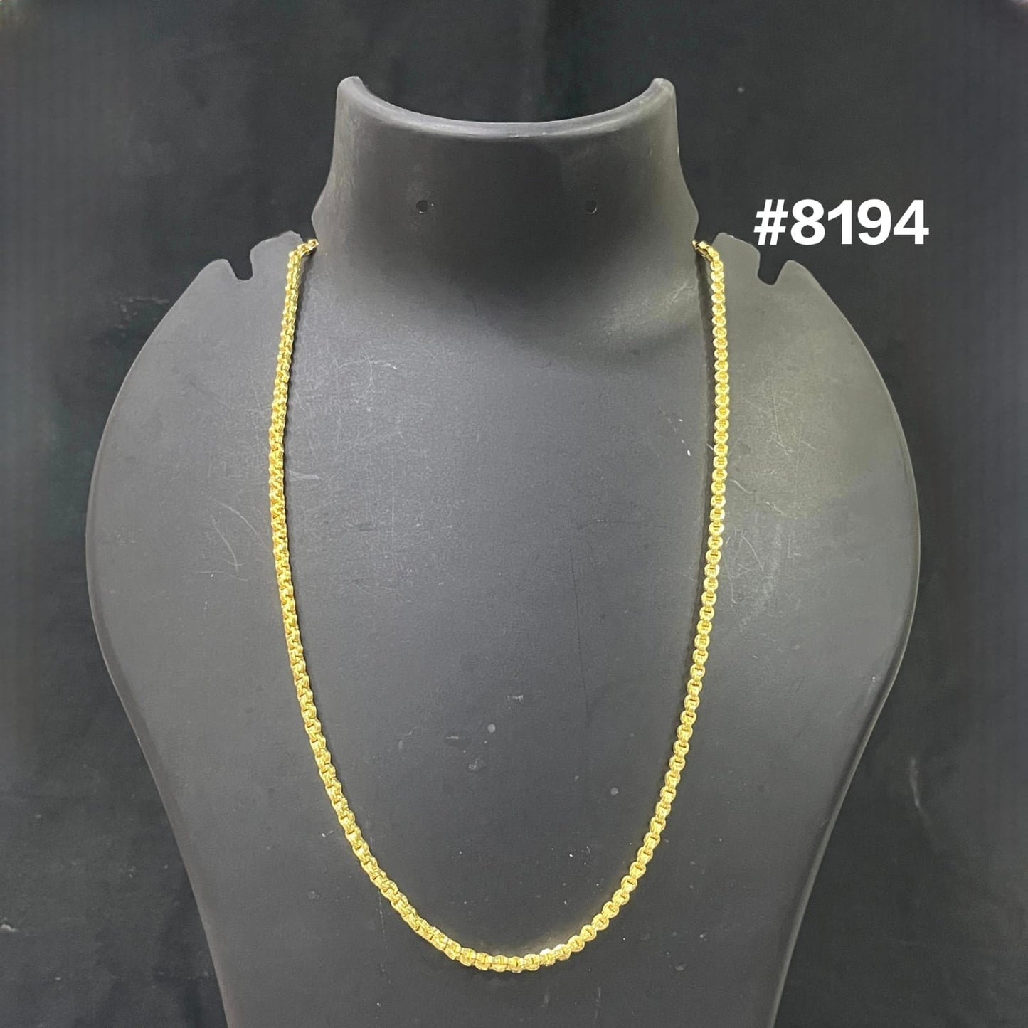 Gold Plated Chain,1 Gram Gold Plated Jewellery PMJ Model No : 8194