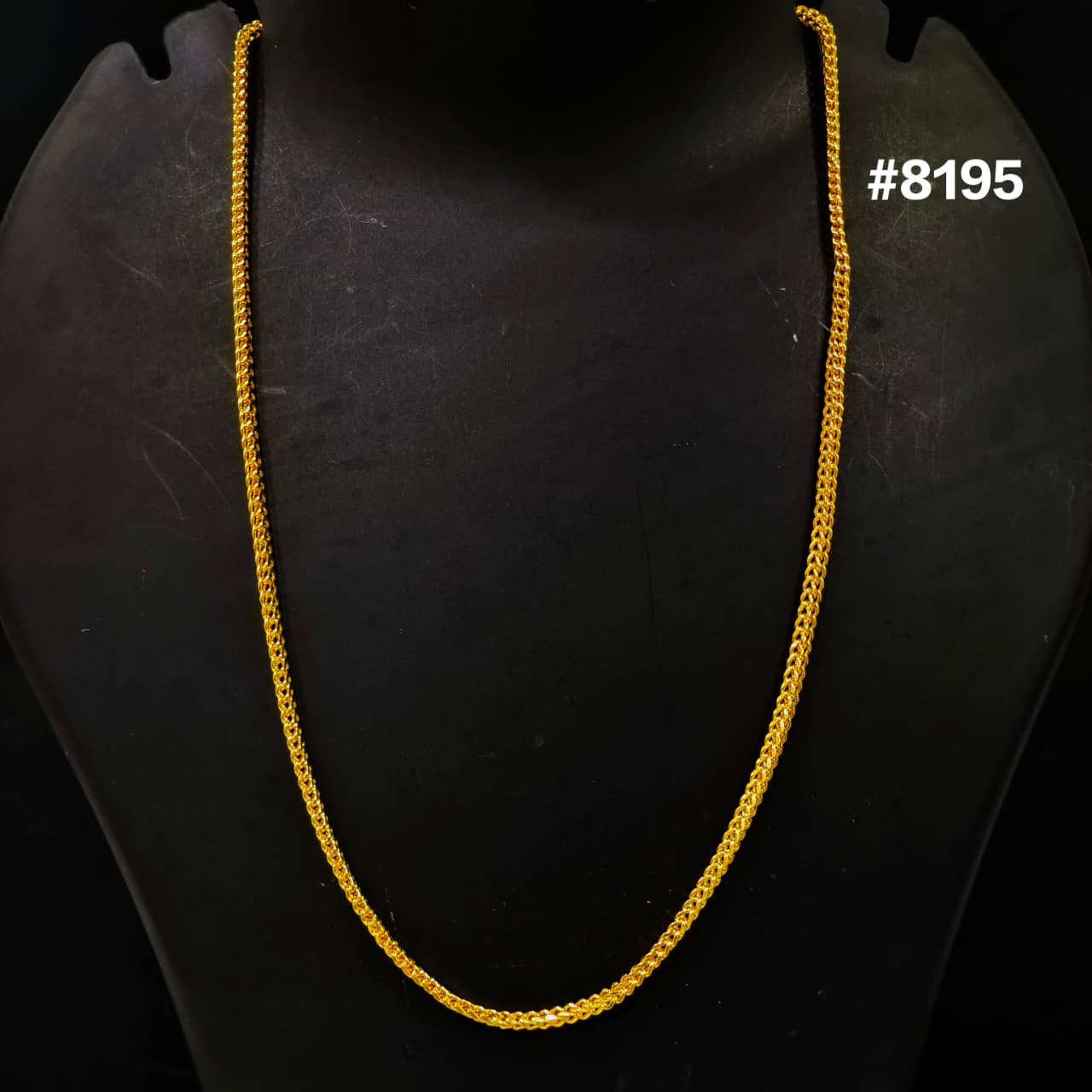 Gold Plated Chain,1 Gram Gold Plated Jewellery PMJ Model No : 8195
