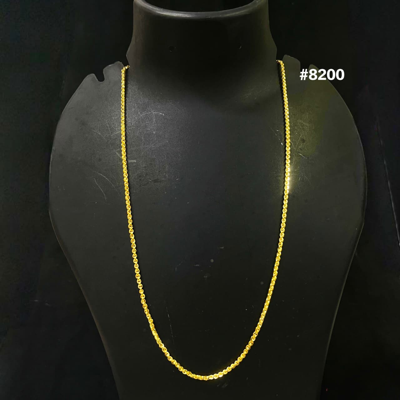 Gold Plated Chain,1 Gram Gold Plated Jewellery PMJ Model No : 8200