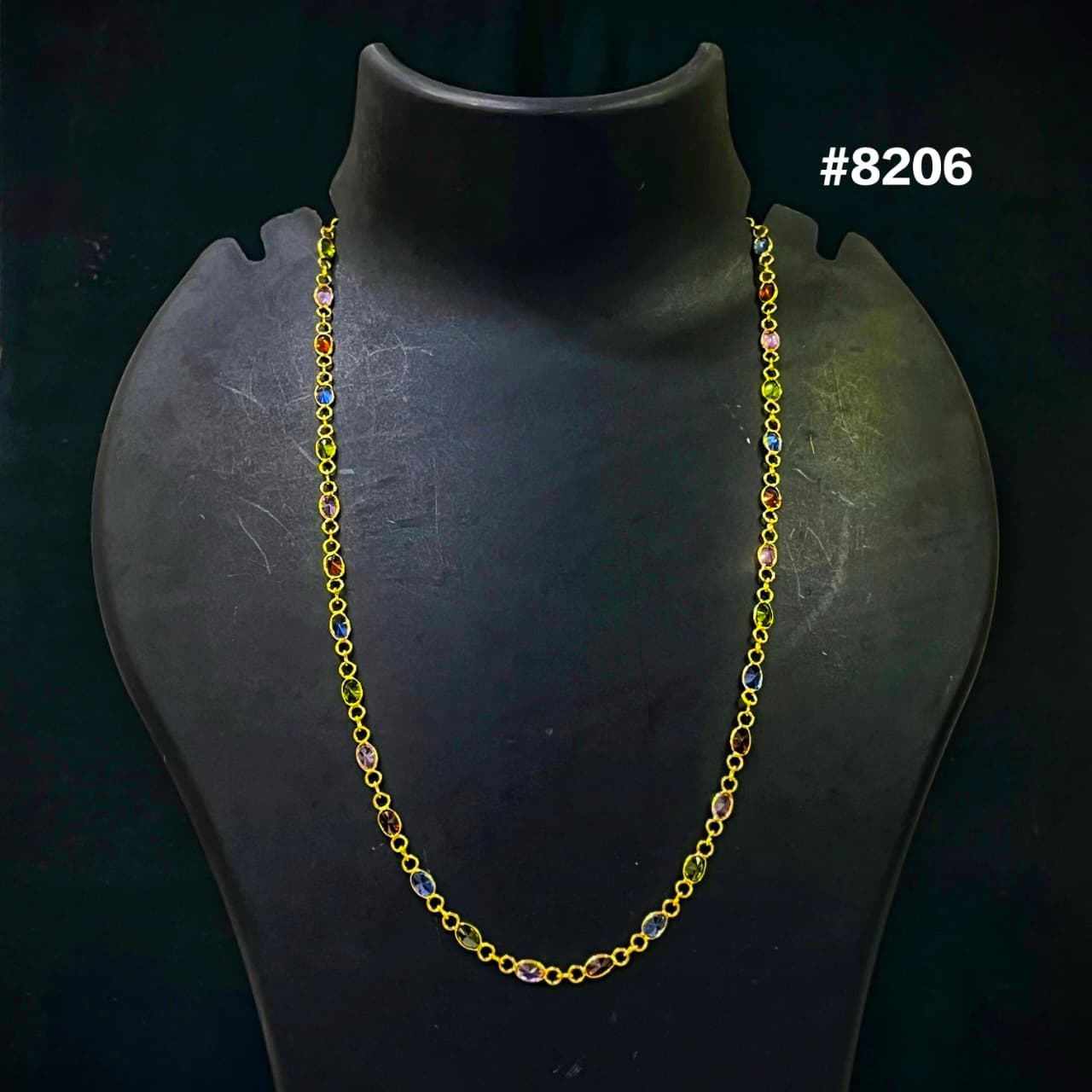 Gold Plated Chain,1 Gram Gold Plated Jewellery PMJ Model No : 8206