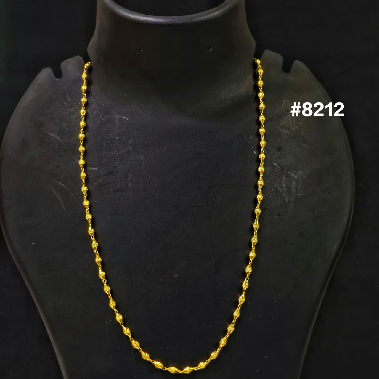 Gold Plated Chain,1 Gram Gold Plated Jewellery PMJ Model No : 8212