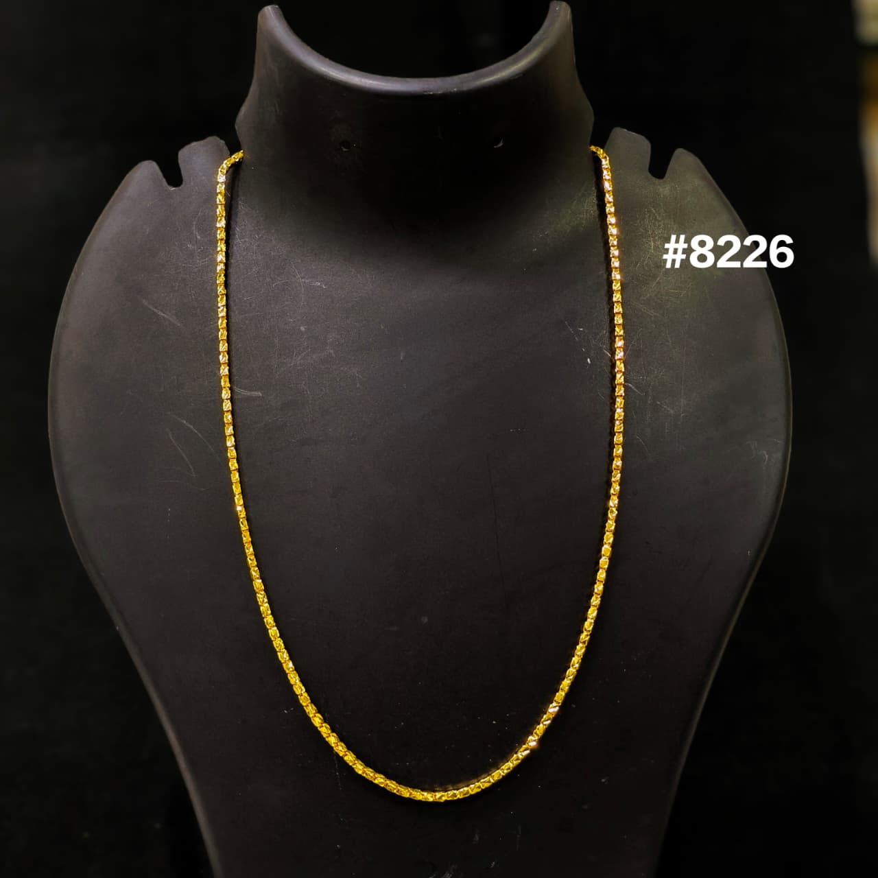 Gold Plated Chain,1 Gram Gold Plated Jewellery PMJ Model No : 8226