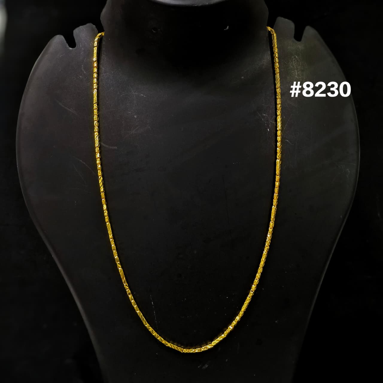 Gold Plated Chain,1 Gram Gold Plated Jewellery PMJ Model No : 8230