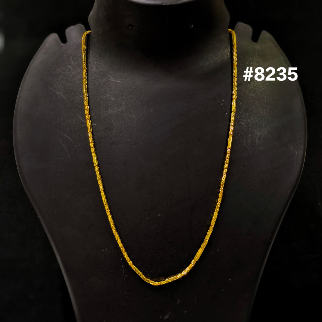 Gold Plated Chain,1 Gram Gold Plated Jewellery PMJ Model No : 8235
