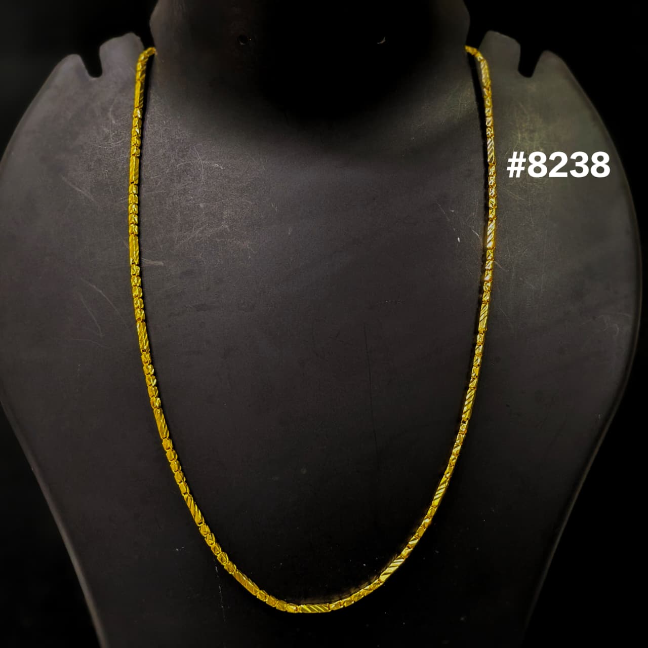Gold Plated Chain,1 Gram Gold Plated Jewellery PMJ Model No : 8238