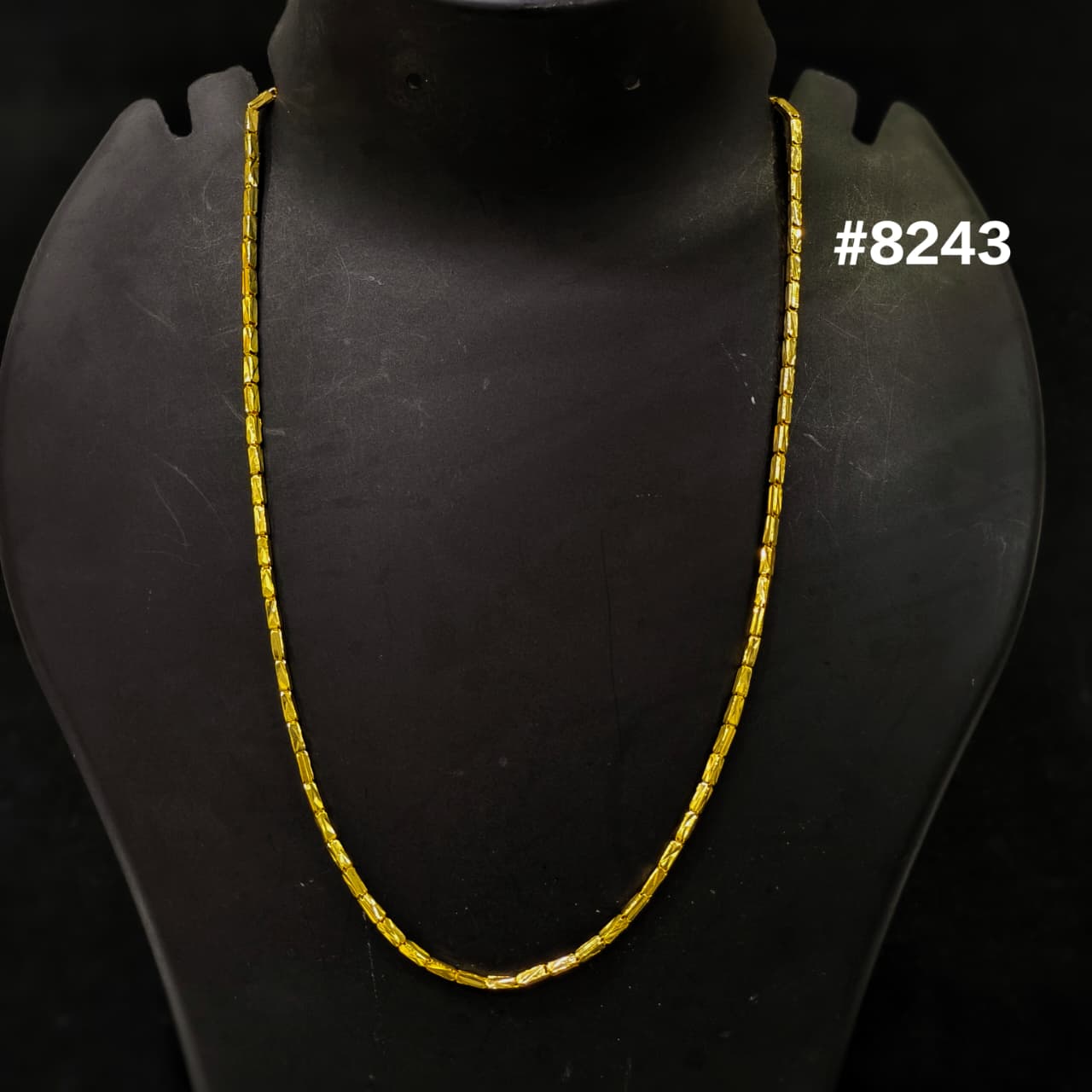 Gold Plated Chain,1 Gram Gold Plated Jewellery PMJ Model No : 8243