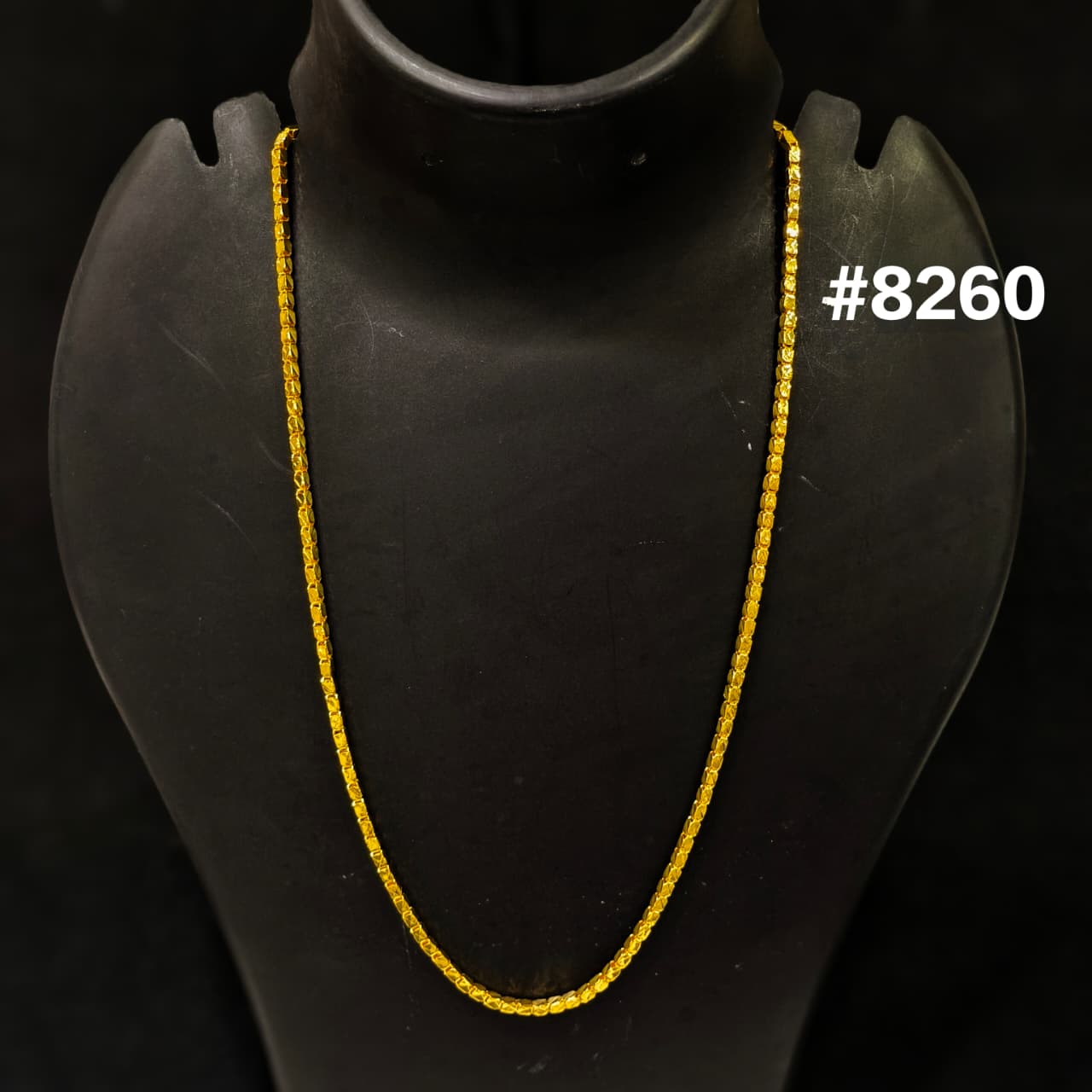 Gold Plated Chain,1 Gram Gold Plated Jewellery PMJ Model No : 8260