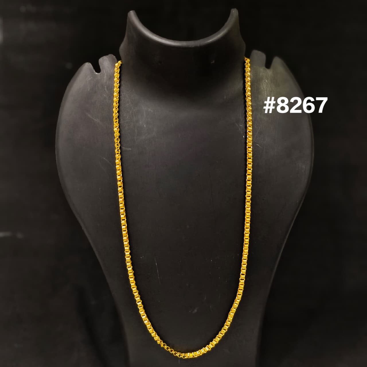 Gold Plated Chain,1 Gram Gold Plated Jewellery PMJ Model No : 8267