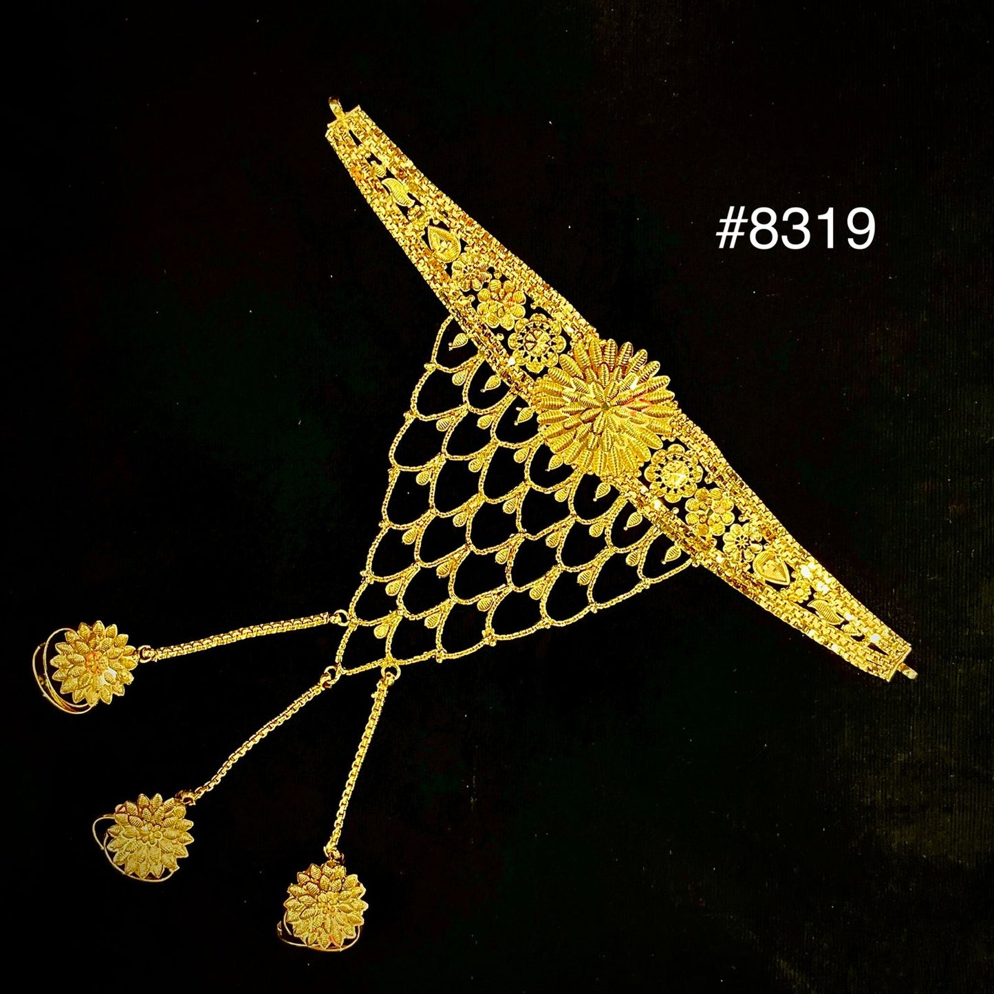 Hathpan Gold Plated Bridal Hathpan Jewelry, PMJ Model No : 8319