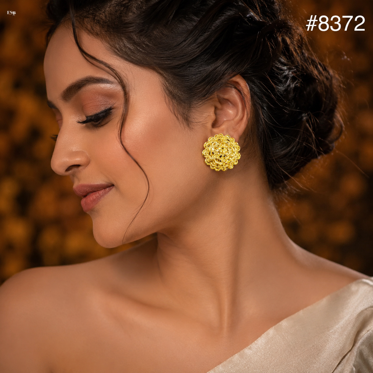 Gold Plated EARRING 1 Gram Gold Plated Jewellery PMJ Model No : 8372