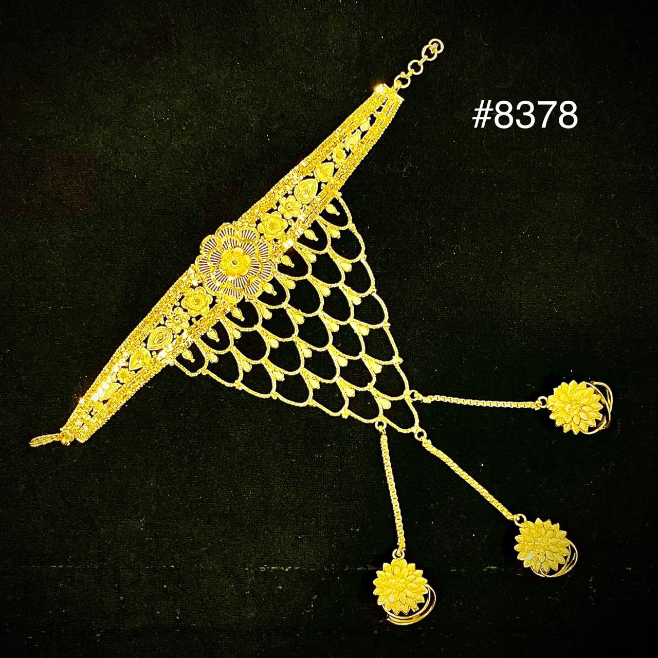 Hathpan Gold Plated Bridal Hathpan Jewelry, PMJ Model No : 8378