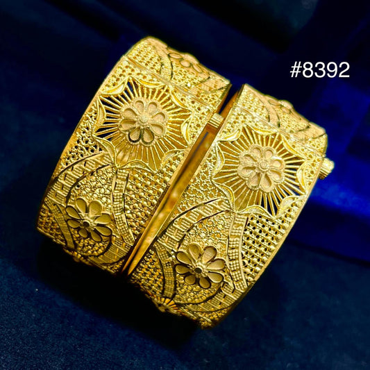 Gold Plated Bridal Wear Bangles, PMJ Model No: 8392
