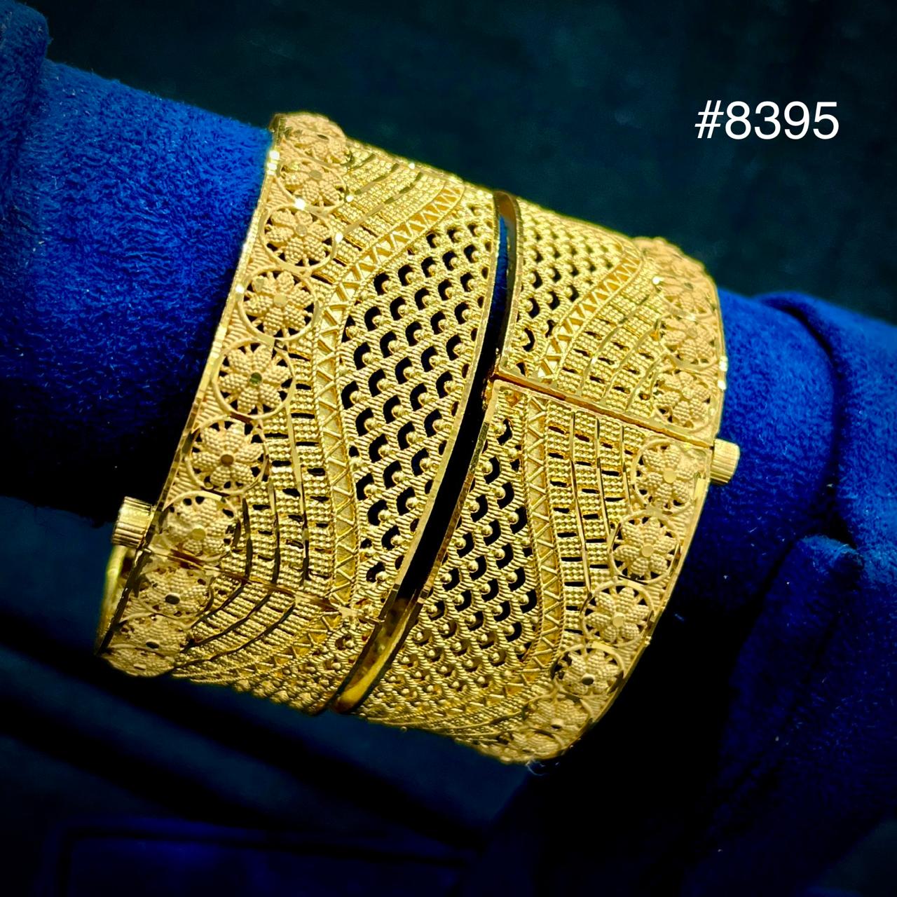 Gold Plated Bridal Wear Bangles, PMJ Model No: 8395