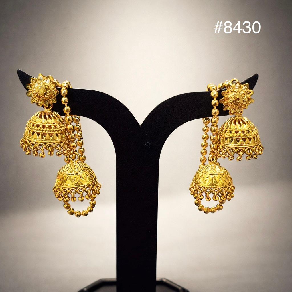 Gold Plated Designer Earrings, PMJ Model No: 8430