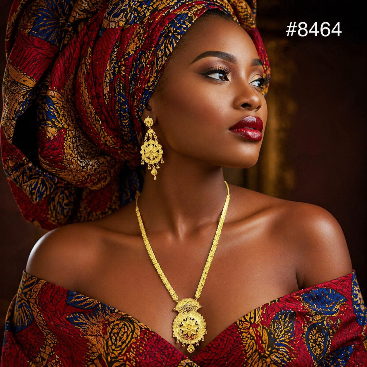 Gold Plated LONG NECKLACE 5 Gram Gold Plated Jewellery PMJ Model No : 8464