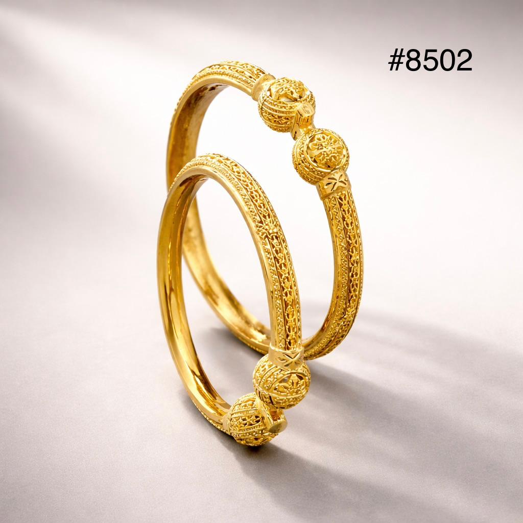 Gold Plated BANGLE 5 Gram Gold Plated Jewellery PMJ Model No : 8502