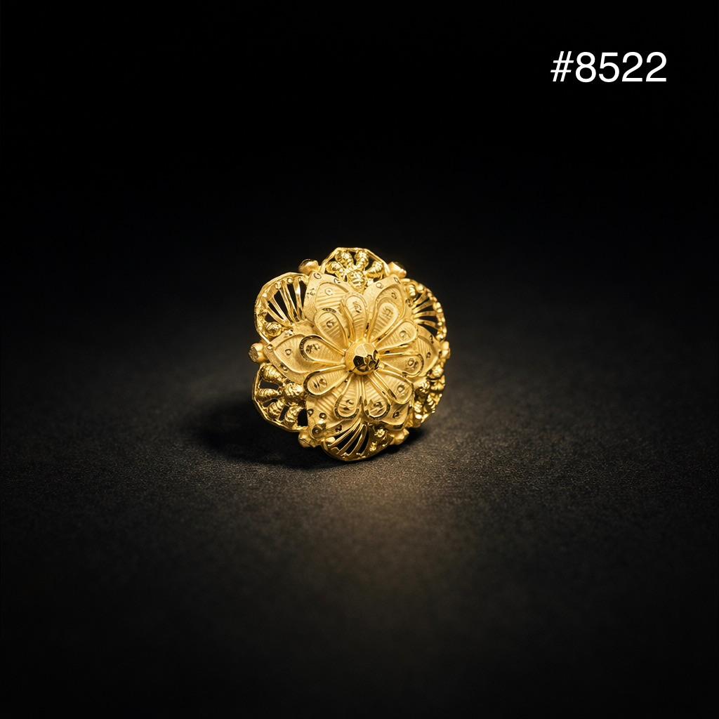 Gold Plated Finger Ring 5 Gram Gold Plated Jewellery PMJ Model No : 8522