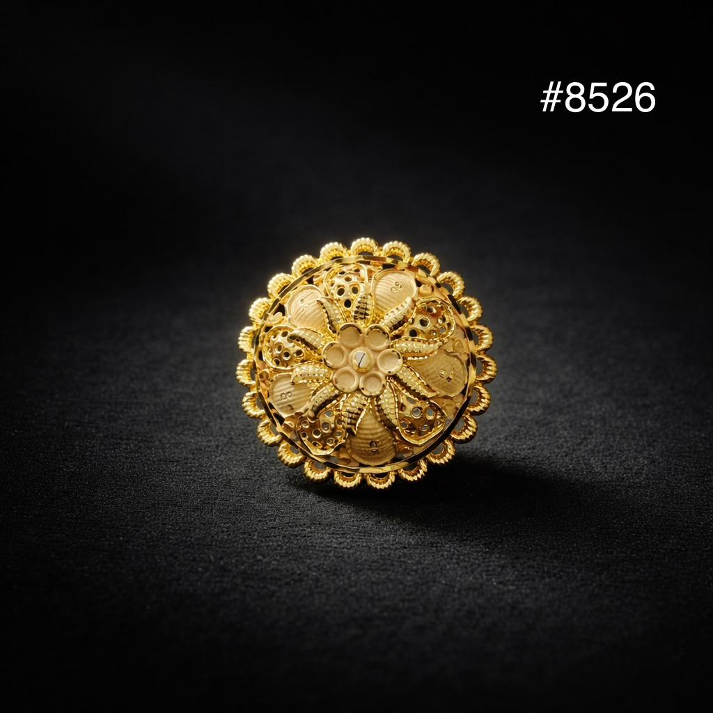 Gold Plated Finger Ring 5 Gram Gold Plated Jewellery PMJ Model No : 8526