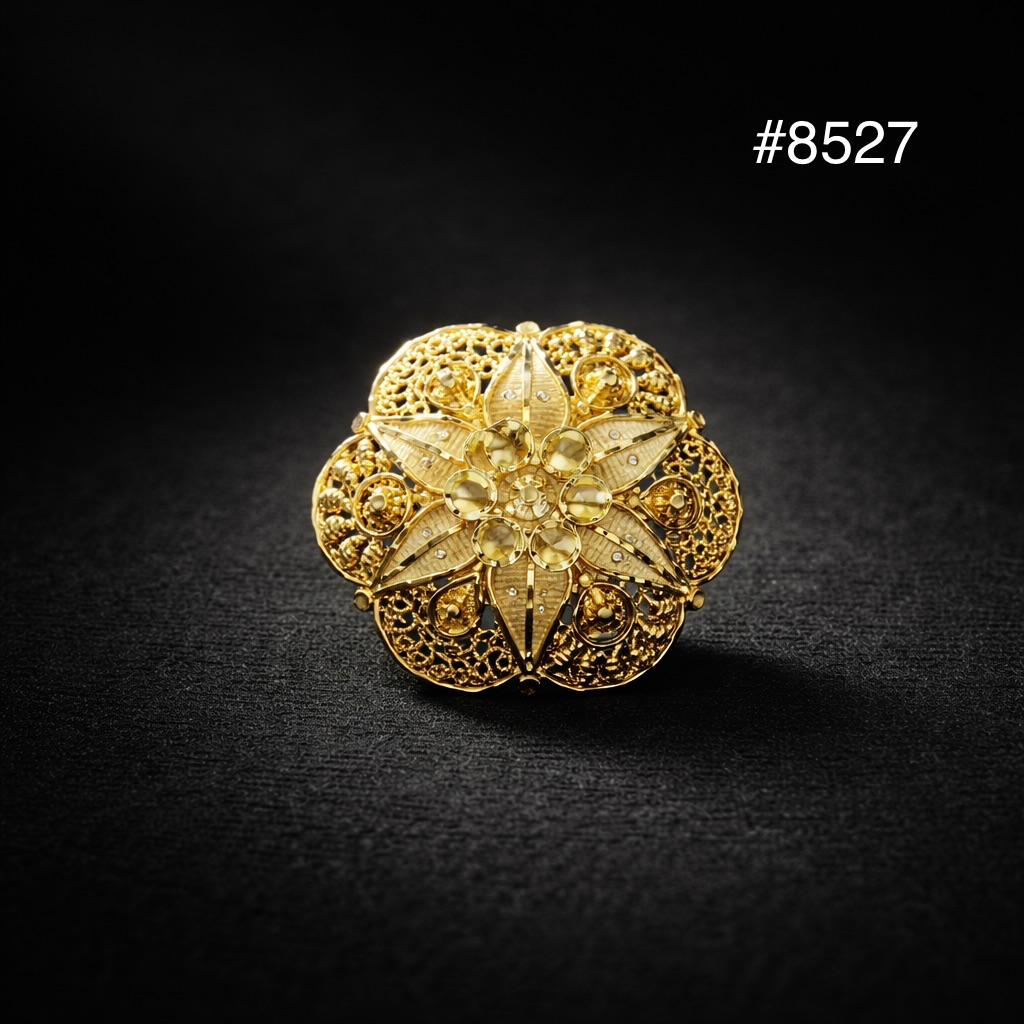 Gold Plated Finger Ring 5 Gram Gold Plated Jewellery PMJ Model No : 8527