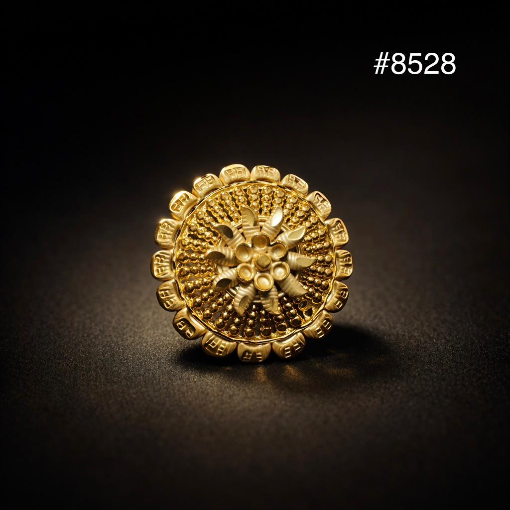 Gold Plated Finger Ring 5 Gram Gold Plated Jewellery PMJ Model No : 8528