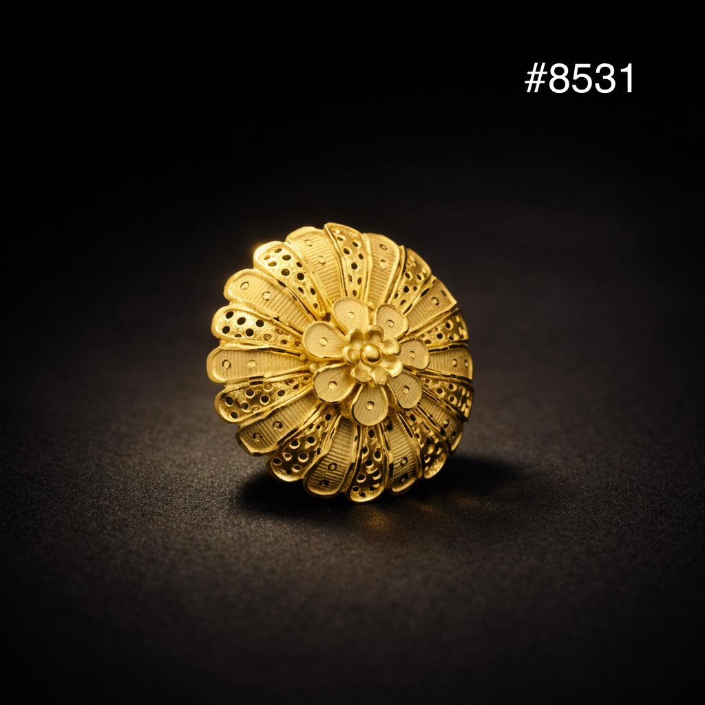 Gold Plated Finger Ring 5 Gram Gold Plated Jewellery PMJ Model No : 8531