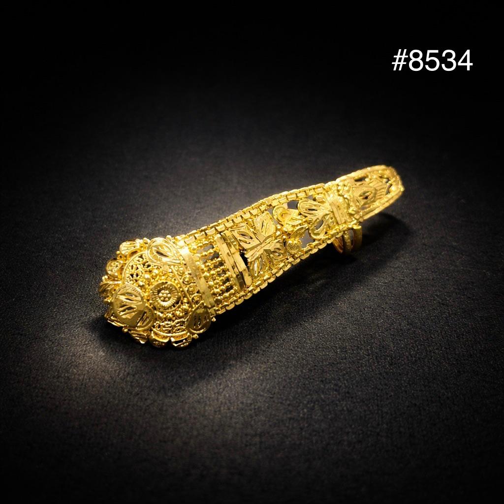 Gold Plated Finger Ring 5 Gram Gold Plated Jewellery PMJ Model No : 8534